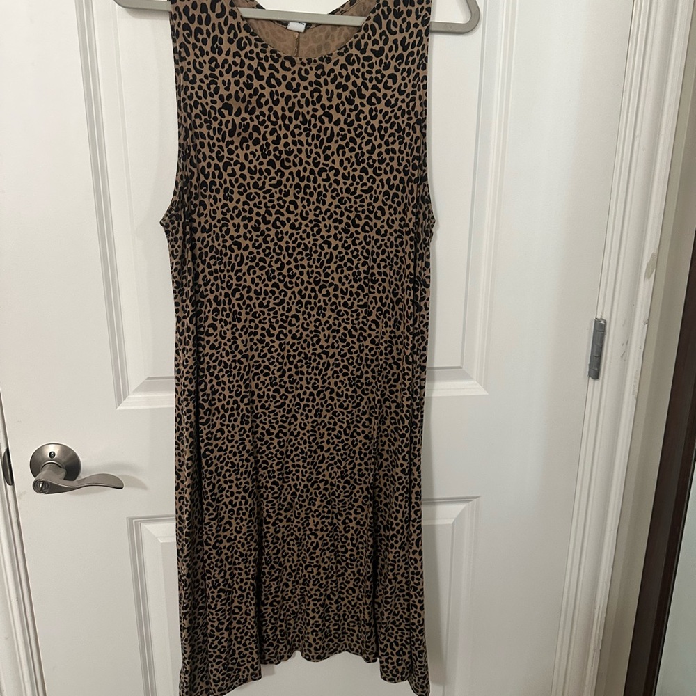 Leopard Print Sleeveless Dress from old navy